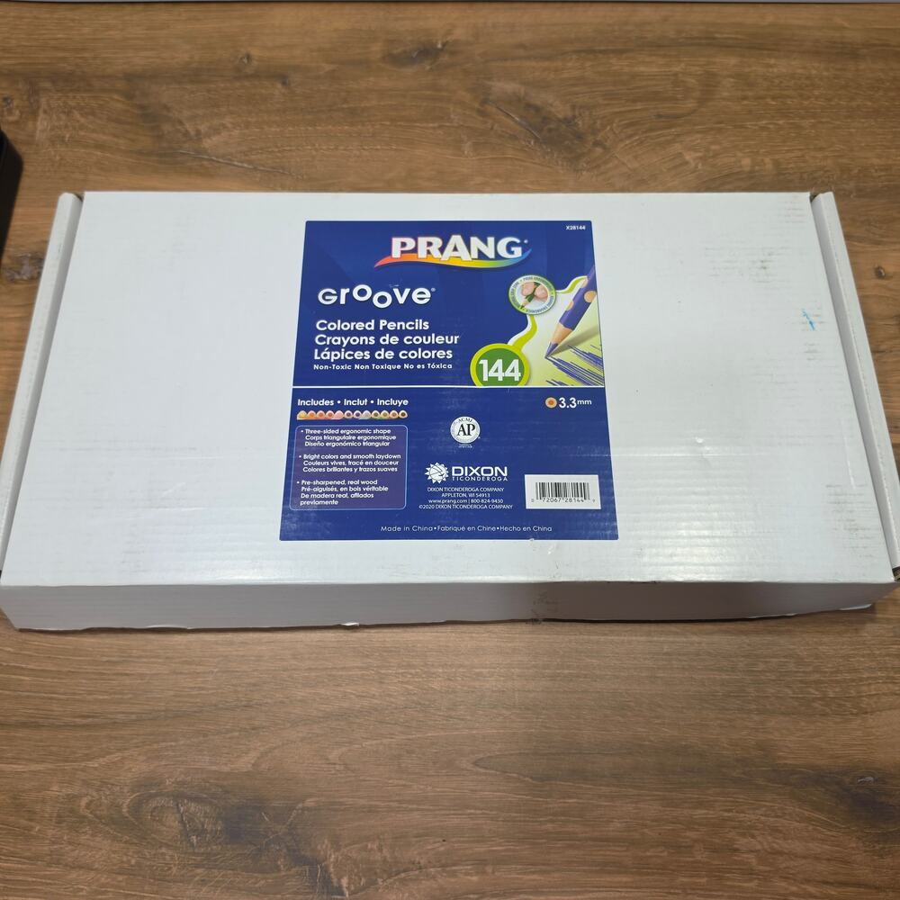 Prang Groove Colored Pencils 144 Count Assorted Ergonomic Art Classroom